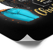 African Girl American Melanin Kerstkerstkerstkerst Poster (Hoek)