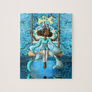 African Girl Anime Legpuzzel