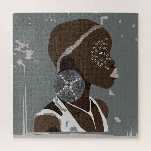 African Girl Artwork Legpuzzel (Verticaal)