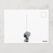 African Girl Portrait Tribal Tattoo Briefkaart (Achterkant)