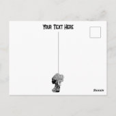 African Girl Portrait Tribal Tattoo Briefkaart (Achterkant)