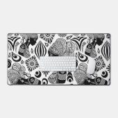 African Girl Portrait Tribal Tattoo Bureaumat (Keyboard & Muis)