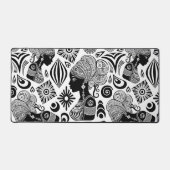 African Girl Portrait Tribal Tattoo Bureaumat (Voorkant)