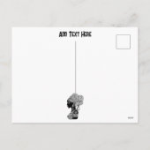 African Girl Portrait Tribal Tattoo Feestdagenkaart (Achterkant)