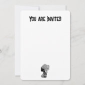 African Girl Portrait Tribal Tattoo Kaart (Achterkant)