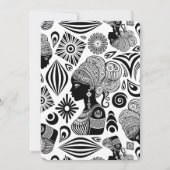 African Girl Portrait Tribal Tattoo Kaart (Voorkant)