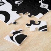 African Girl Portrait Tribal Tattoo Legpuzzel (Zijkant)