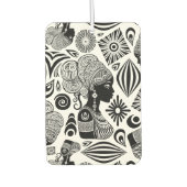 African Girl Portrait Tribal Tattoo Luchtverfrisser (Voorkant)