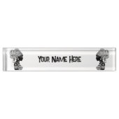 African Girl Portrait Tribal Tattoo Naambordje (Voorkant)