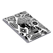 African Girl Portrait Tribal Tattoo Notitieboek (Rechterzijde)