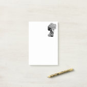 African Girl Portrait Tribal Tattoo Post-it® Notes (Op bureau)