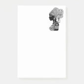 African Girl Portrait Tribal Tattoo Post-it® Notes (Voorkant)