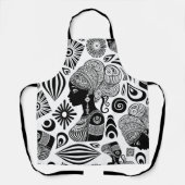 African Girl Portrait Tribal Tattoo Schort (Voorkant)