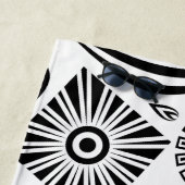 African Girl Portrait Tribal Tattoo Strandlaken (In situ)