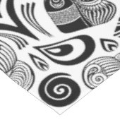 African Girl Portrait Tribal Tattoo Tafelkleed (Gekanteld)