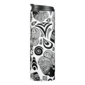 African Girl Portrait Tribal Tattoo Thermosbeker (Geroteerd rechts)