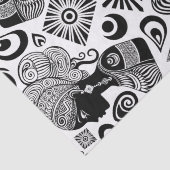 African Girl Portrait Tribal Tattoo Tissuepapier (Detail)