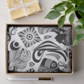 African Girl Portrait Tribal Tattoo Tissuepapier (Geschenk)