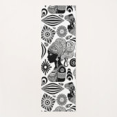 African Girl Portrait Tribal Tattoo Yogamat (Voorkant)