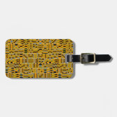 African Golden Kente Bagagelabel (Voorkant horizontaal)