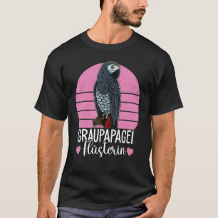 African Gray Parrots Biologist Ornithologist Birdw T-shirt