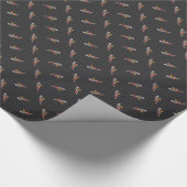African Grey Christmas Cadeaupapier (Hoek)