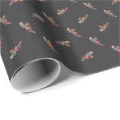 African Grey Christmas Cadeaupapier (Rol Hoek)