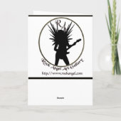 African Grey Christmas Feestdagen Kaart (Achterkant)