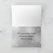 African Grey Parrot Baby Christmas Kaart (Binnen)