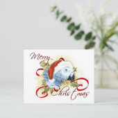 African Grey Parrot Christmas Briefkaarten (Staand voorkant)