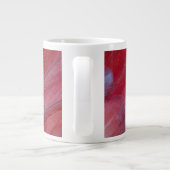 African Grey Parrot Feather Design Grote Koffiekop (Achterkant)