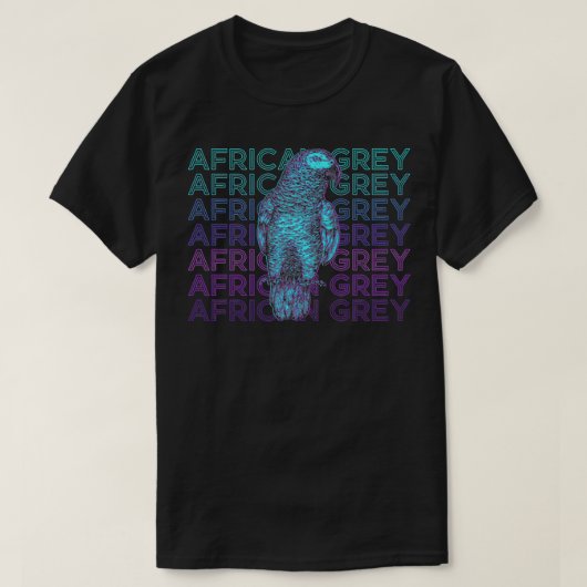 African Grey Parrot Retro African Grey Premium T-shirt (Design voorkant)
