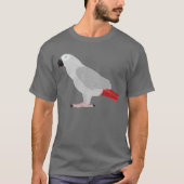 African Grey Parrot T-shirt (Voorkant)