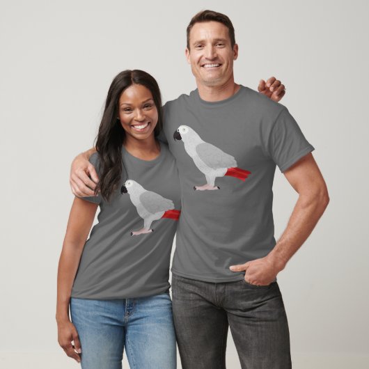 African Grey Parrot T-shirt (Unisex)