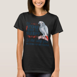 African grey parrot t-shirt
