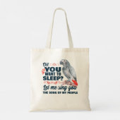 African grey parrot tote bag (Achterkant)
