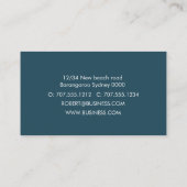 African Grey Parrot waterverf schilderij Visitekaartje (Achterkant)