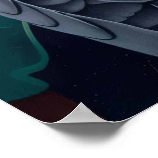 African Grey Parrots Persimmon-Berry Duet  Poster (Hoek)