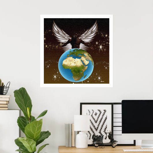 African Guardian Angel Poster (Thuiskantoor)