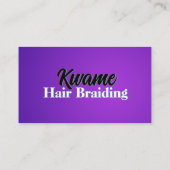 African Hair Braiding QR code Maak contact met ons Visitekaartje (Achterkant)
