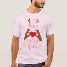 African Heart Love My vriendin romance valentijn T-shirt