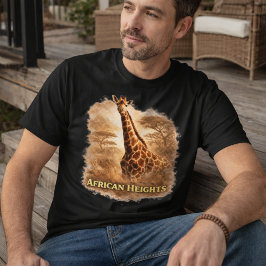 African Heights Giraffe | Afrikaanse Wilde Dieren Tri-Blend Shirt