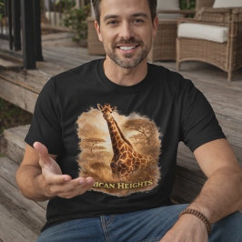 African Heights Giraffe | Afrikaanse Wilde Dieren  Tri-Blend Shirt