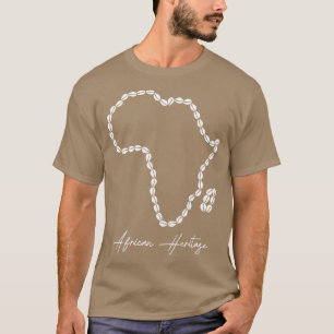 African Heritage Cowrie kaart T-shirt