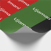 African Heritage Kwanzaa Nguzo Saba Principles Cadeaupapier (Hoek)