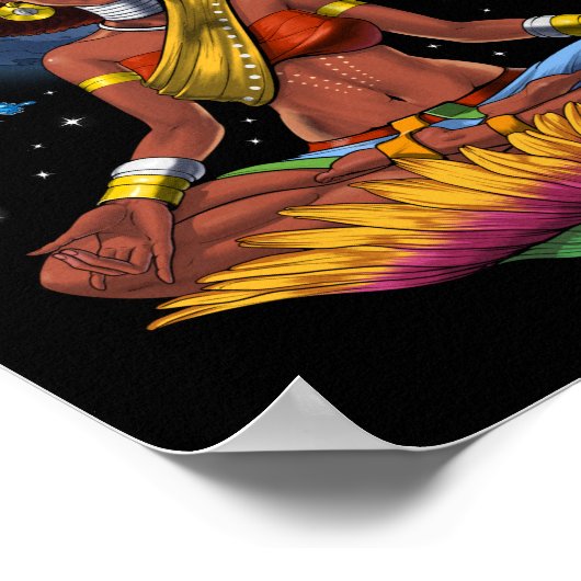 African Hippie Yoga Poster (Hoek)