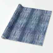 African Indigo Mudcloth Cadeaupapier (Uitgerold)
