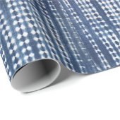 African Indigo Mudcloth Cadeaupapier (Rol Hoek)