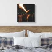 African inspired art canvas afdruk (Insitu (Slaapkamer))