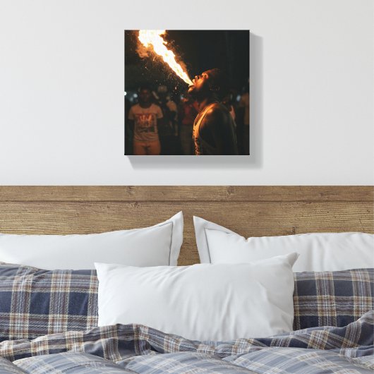 African inspired art canvas afdruk (Insitu (Slaapkamer))